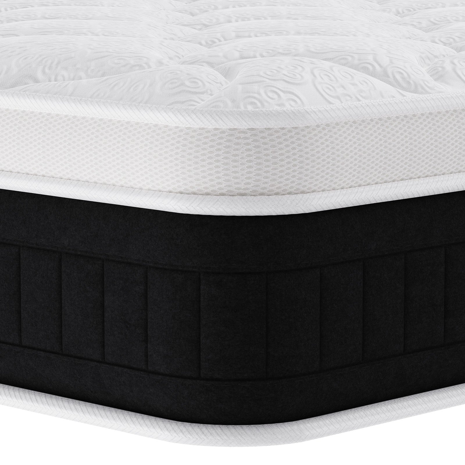 Pocketveringmatras met Traagschuim, 25 cm Hybride Matrassen, Gemiddelde Stevigheid, Randversteviging