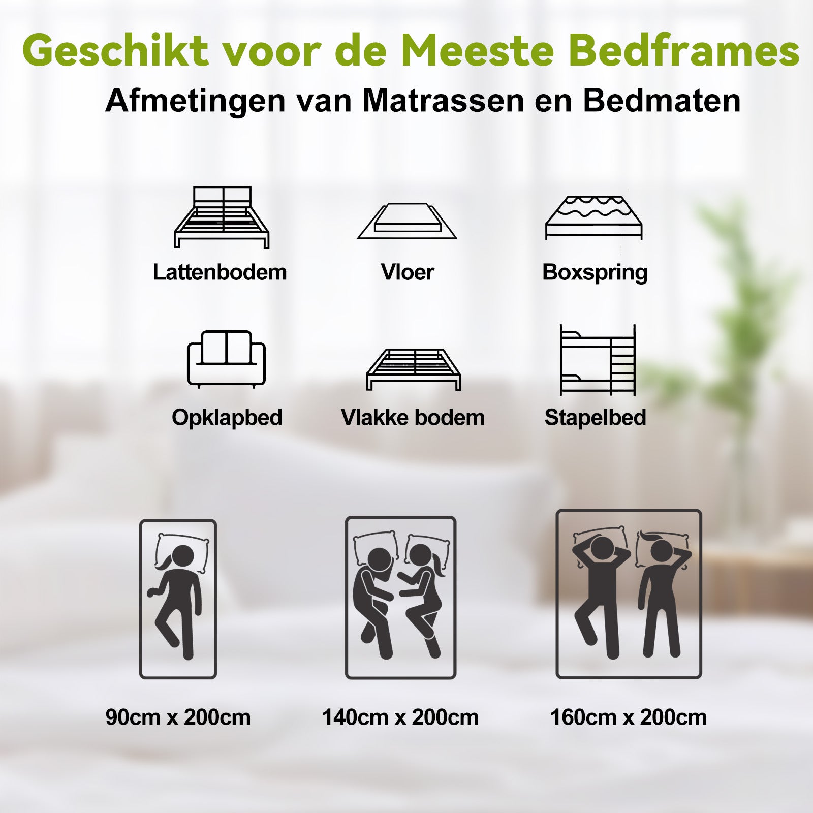 Pocketveringmatras met Traagschuim, 25 cm Hybride Matrassen, Gemiddelde Stevigheid, Randversteviging