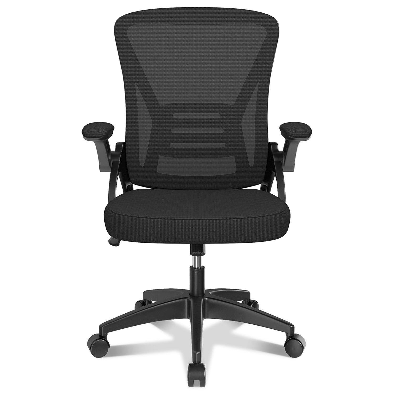 Bureau Stoel Ergonomische Bureaustoel met 90° Opklapbare Armleuning, in Hoogte Verstelbare Bureaustoel