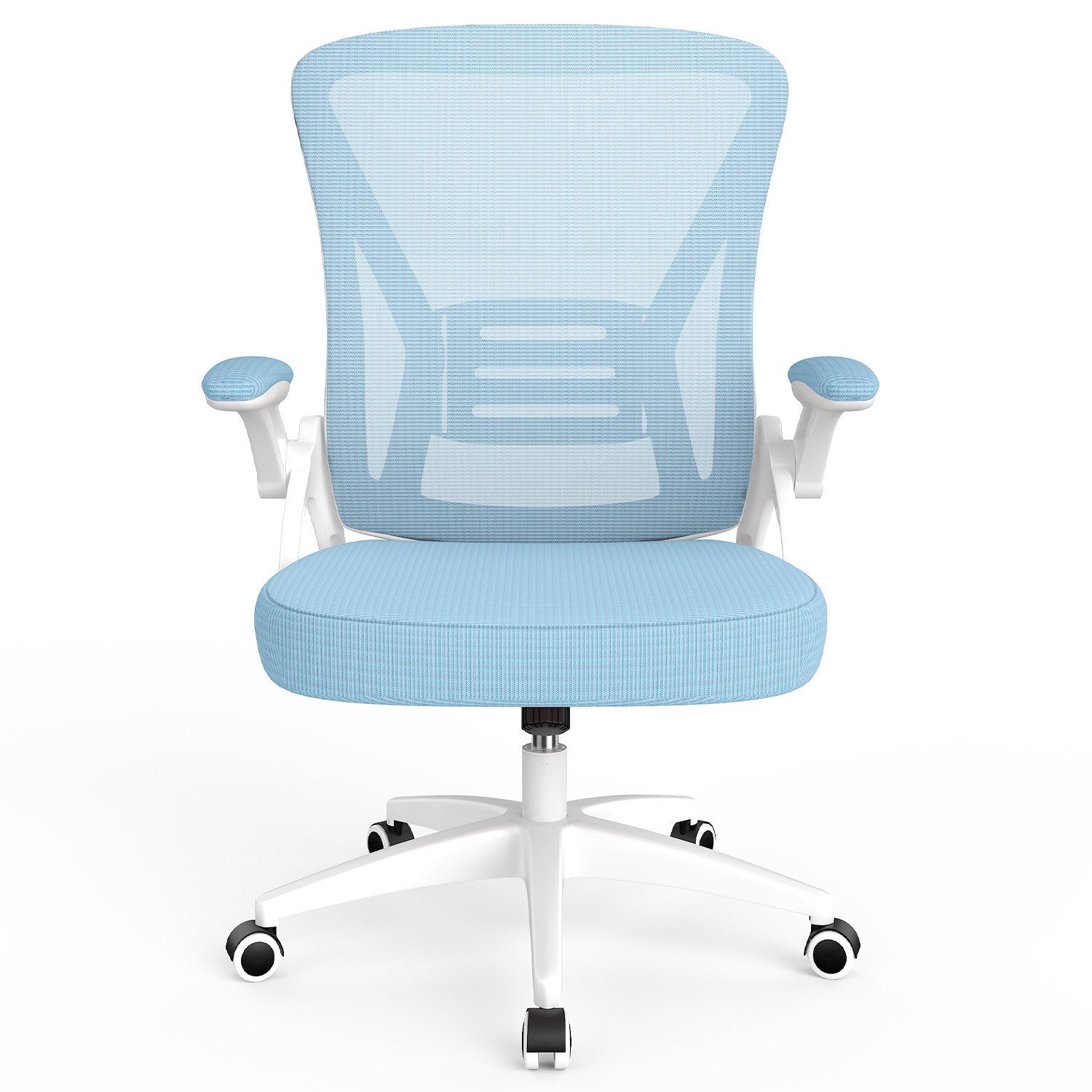 Bureau Stoel Ergonomische Bureaustoel met 90° Opklapbare Armleuning, in Hoogte Verstelbare Bureaustoel