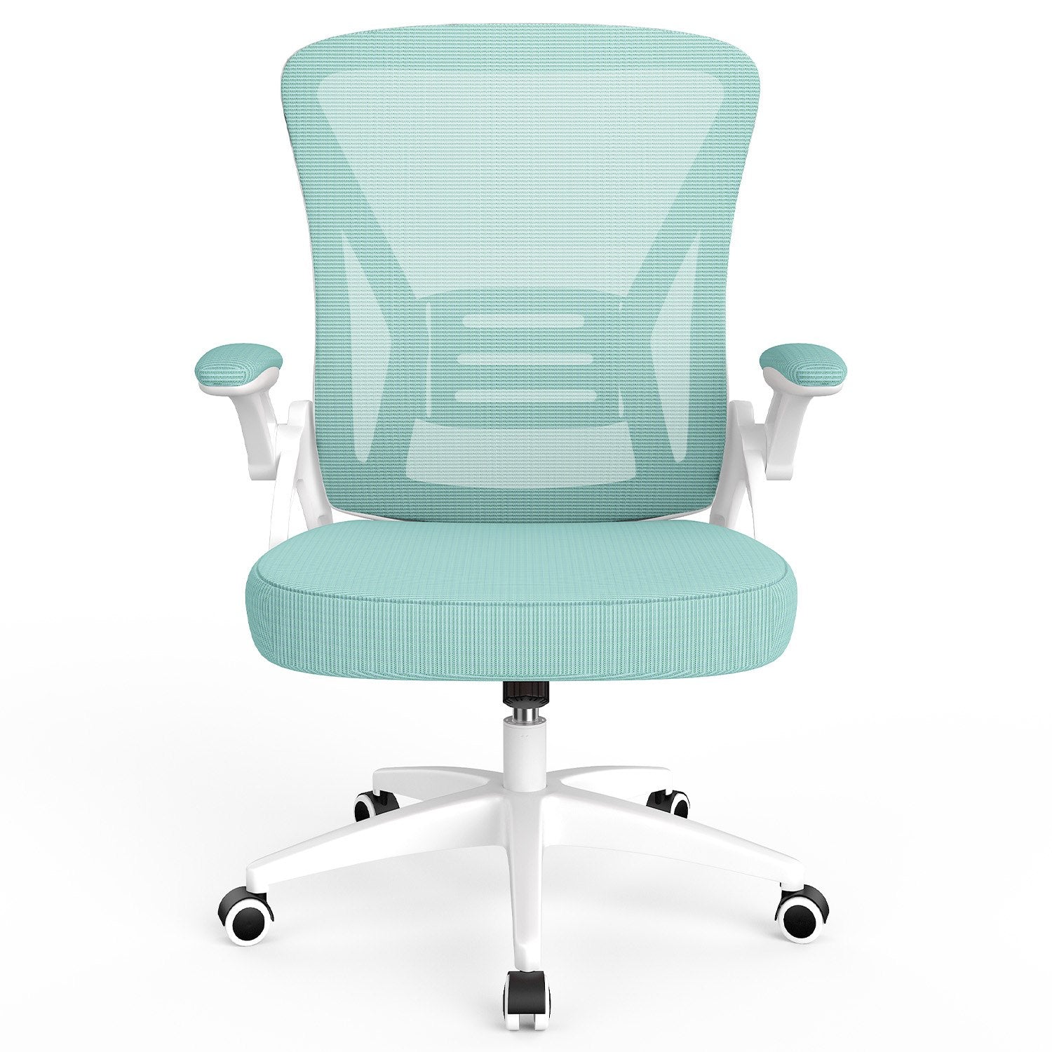 Bureau Stoel Ergonomische Bureaustoel met 90° Opklapbare Armleuning, in Hoogte Verstelbare Bureaustoel