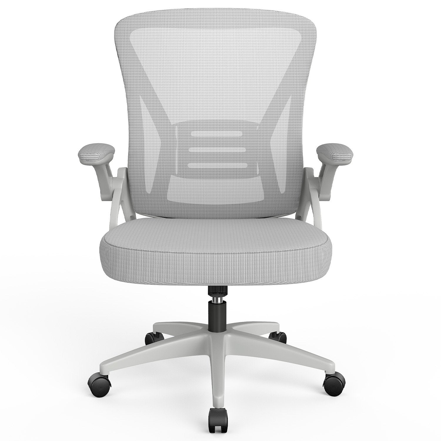 Bureau Stoel Ergonomische Bureaustoel met 90° Opklapbare Armleuning, in Hoogte Verstelbare Bureaustoel